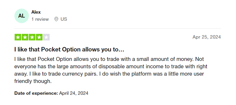 Good review of Pocket Option