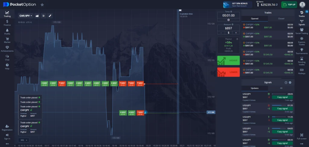 Pocket Option demo