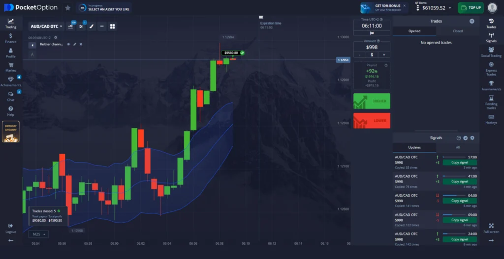 trading on Pocket Option