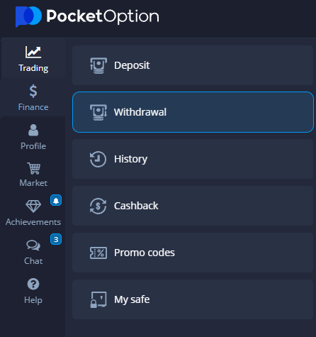 pocket option output